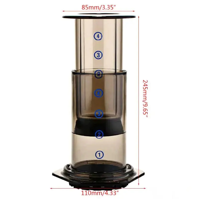 New Filter Glass Espresso Coffee Maker